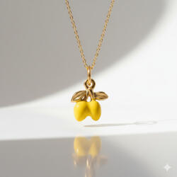 KÁRPÁTHY ékszer DIY Citromág nyaklánc, aranyozott