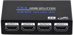 Thunder Germany SPL-114, 1×4 HDMI 4K elosztó, 3D (fém ház) - thundergermany
