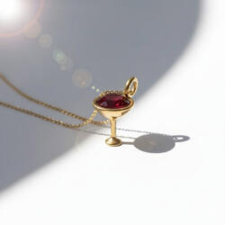 KÁRPÁTHY ékszer DIY Koktélpohár nyaklánc, aranyozott