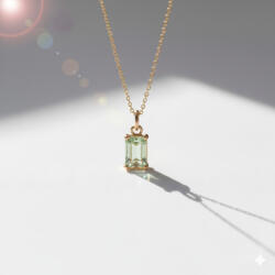 KÁRPÁTHY ékszer DIY Március kristály nyaklánc, aranyozott