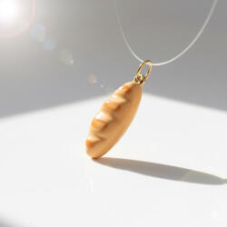 KÁRPÁTHY ékszer Francia Bagett charm - aranyozott