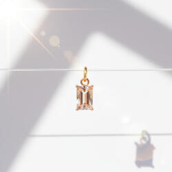 KÁRPÁTHY ékszer Április kristály charm, aranyozott