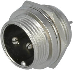 Thunder Germany GX16-2PM Keverő tápcsatlakozó beépíthető ALJZAT, ipari csatlakozó 2 pólusú - thundergermany