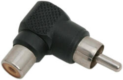 Thunder Germany ADP-841 RCA toldó, átalakító 90°-os (RCA mama - RCA papa) Fekete - thundergermany