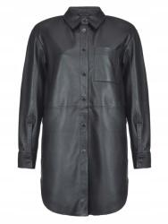 Pinko Seadas bőr ingkabát, Size M 38, fekete