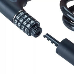 Yale Bicycle cable with combination lock and key - YCC0/12/100/2 Black (YCC0/12/100/2)