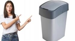 Keter Flip Bin billenő szemeteskosár, 25L, ezüstszürke, műanyag (186157)