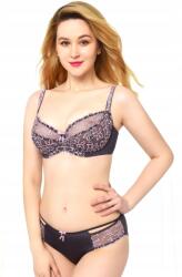 Lanny Mode melltartó, lila, 75D, merevítő nélküli, hímzett