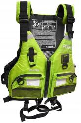 RTM Bass Biztonsági mellény, Size M/L, piros, ISO 12402-5 szabvány, zsebekkel (RTM)