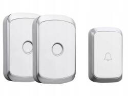 CACAZI Vezeték Nélküli Kapucsengő, vízálló, 36 dallam, 2 vevőegység (M525)