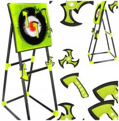 Artemis Darts tárcsa, szilikon fejsze, csillag, állvány, nagy szett (IK-KX3820)