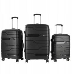 AGA Travel Utazási bőröndkészlet MR4681 Fekete (MR4681 - Black)