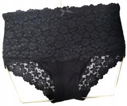 Coeur Joie Bugyi, Size L, fekete, virágmintás, pamut, csipkével