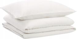  Ágynemű garnitúra világosszürke Szatén párnahuzat 135x200 cm párnahuzat 50x80 cm (B07H3SNDQB)