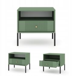 WIP Éjjeliszekrény Iseo Smoke Green| Fekete Lábak Arany fogantyú 54 cm (PUISSN01CZCZCZ5010)