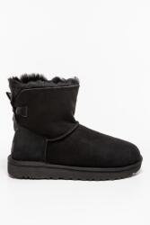 UGG Mini B Bow II Blk hótaposó, Size 36, fekete, természetes bőr (UM-016501/BLK-BLK)