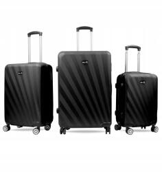 AGA Travel Bőröndkészlet MR4653 Fekete (K15007)