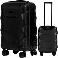 Wings Kabinbőrönd 4 keréken Wings fekete kemény Abs+ kézipoggyász 20 (149-S-BLACK)