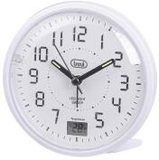 Trevi kvarc ébresztőóra, hőmérséklet kijelzővel, fehér (15176) (15176)