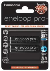 Panasonic Eneloop Pro akkumulátor (2 db, 2500 mAh, Ni-MH, AA) (BK-3HCDE/2BE)