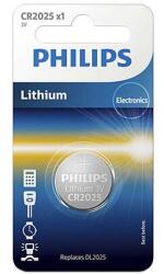 Philips CR2025/01B lítium gombelem, 3, 0 V, 1 buborékfólia (20, 0 x 2, 5) (CR2025/01B)