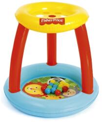 Bestway Felfújható játszóközpont gyerekeknek Bestway, Fisher-Price Animal Friends labdagödör, 89 x 89 x 84 cm