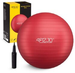 4Fizjo Fitness labda, 4FIZJO, gerinctornához, tornához, jógához, aerobikhoz, pilateshez, pumpával, 55 cm, PVC, Piros (P-5907222931509)