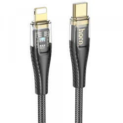 hoco. Cablu Date si Incarcare USB-C - Lightning HOCO U121, 27W, 1.2m, Negru - gsmnet