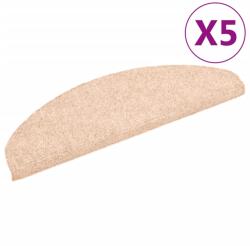 vidaXL 5 db barna tűlyukasztott öntapadó lépcsőszőnyeg 65 x 21 x 4 cm 1 kg 149698 (Z149698)