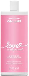 On Line Love tusfürdő, rózsavíz, 500 ml (158390)