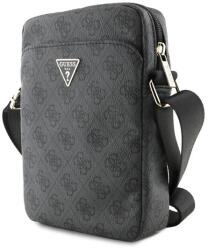 GUESS pu 4g triangle logo kézitáska álló, univerzális, 8", bőr hatású, vállpánt, fekete (904946)
