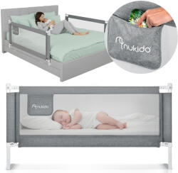 Nukido Biztonsági ágysorompó biztonsági kapu zár 180 cm nukido nk-227 szürke