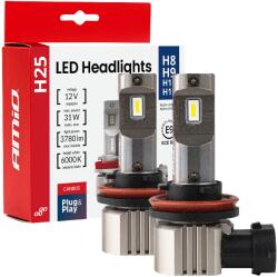 AMiO LED H8/H9/H11/H16, 2 × 15, 5 W - fehér (PGJ 19-5 foglalat), 2 db (LEDH8B6S)
