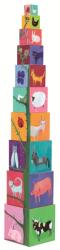 DJECO 10 Toronyépítő Kocka - Természet És Állatok