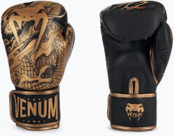 Venum Dragon's Flight mănuși de box negru și auriu 03169-137