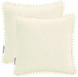  RESTILO díszpárnahuzat MEADORE szín krémszínű dombornyomott stílus klasszikus anyag mikroszálas 45x45