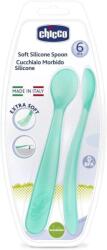 Chicco szilikon kanál 2 db kék 6 m+ (8058664061853) (8058664061853)
