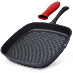 Vilde Tigaie Patrata Grill din Fonta, 24.5 x 24 cm, Neagra, Vilde (MRK-199044)