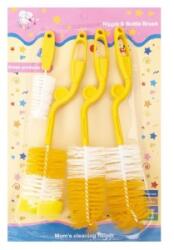Z-tools Perii Curatare Biberoane si Tetine, Galben, 4 Bucati (ZLN-ZTS9098)