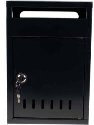 Zilan Cutie Postala din Metal, 33 x 23 cm, Neagra (ZLN-1233)