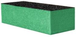 Prima Buffer de Unghii Prima, pentru Pilit si Lustruit, Bloc Verde/Negru, 9.5 cm, Granulatie 80/80 (VTR-1287-VRD)