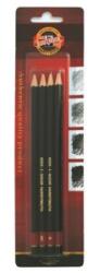 KOH-I-NOOR Creioane Grafit Toison D'Oor, Tip Arta HB, 2B, 4B, 6B, 4 Bucati (KH-K1935-4BL)