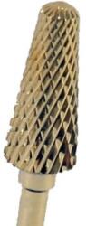 Vetro Design Capete de Freza Unghii Aurita din Carbid, 6 x 14 mm, Forma Conica, Granulatie Medie, pentru Indepartare Gel si Acril (VTR-1711-04-M)