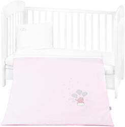 KikkaBoo Бебешки спален комплект с бродерия Kikkaboo - Dream Big, Pink, 3 части (41101030154)