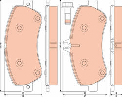 TRW Set placute frana fata TRW GDB1798