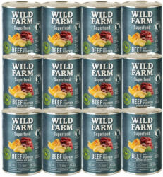  Wild Farm Wild Farm Superfood Beef 12x400g gabonamentes kutyatáp
