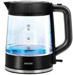 MPM Vízforraló - 1.7 L, Üveg És Műanyag Ház, kivehető Szűrő (MCZ-117)