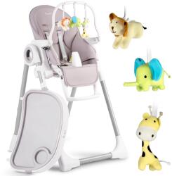 Nukido Belo gyermek étkezőszék szürke + tálca (700500-7250)