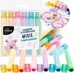 DERFORM Kidea Pasztell Filctoll És Nyomda - 6 Db-os - Macik (FSM6KA) (DERF. FSM6KA) (DERF.FSM6KA)