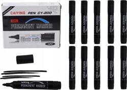 LeanToys Tartós Jelölőkészlet Vízálló Fekete 10 db 20726 (5905991030140) (5905991030140)